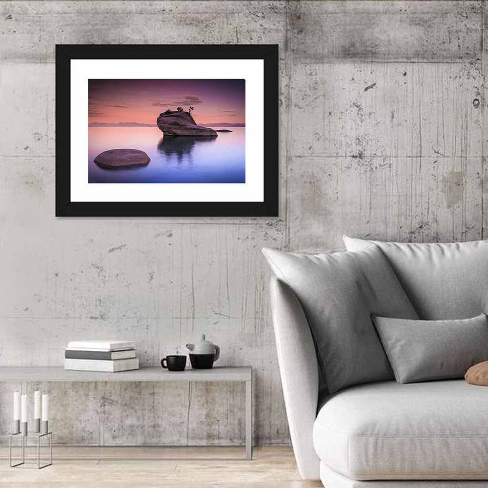 Bonsai Rock Sunrise Lake Tahoe Wall Art