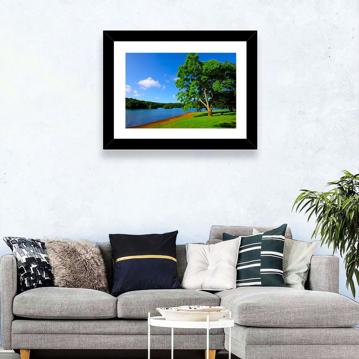 Lake Ippeki Solitary Tree Wall Art