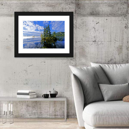 Misty Maine Lake Wall Art