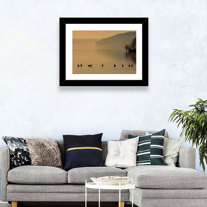 Lake Degray Geese Silhouette Wall Art