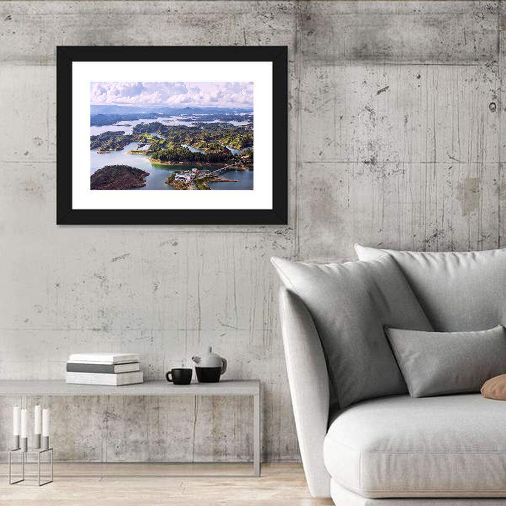 Guatapé Reservoir Aerial View Wall Art