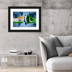 India Vs Pakistan Fight Concept Wall Art