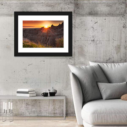 Badlands National Park Sunset Wall Art