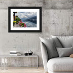 Lake Lugano Floral Walkway Wall Art