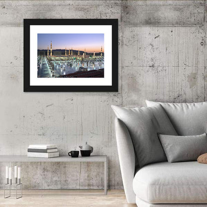 Nabawi Mosque at Dusk, Medina Wall Art