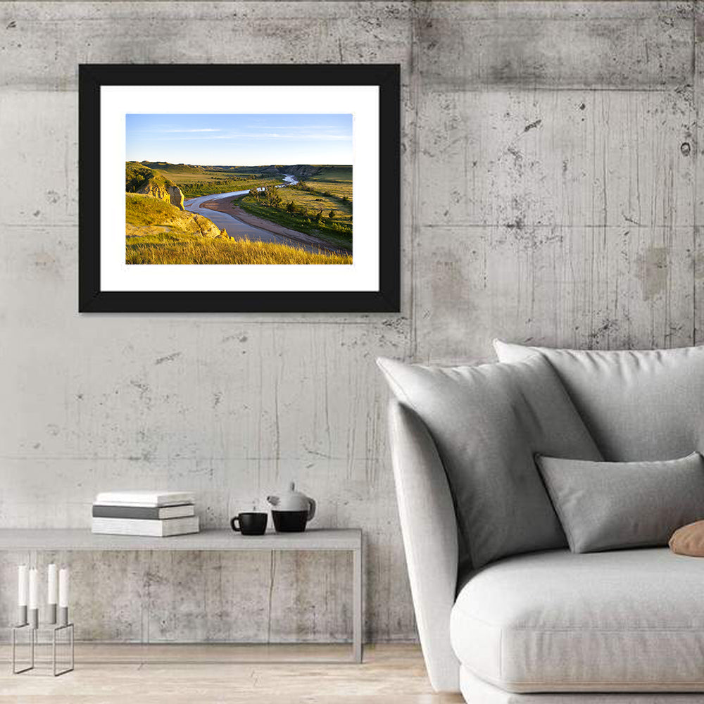 Little Missouri River Wall Art in a room, landscape
