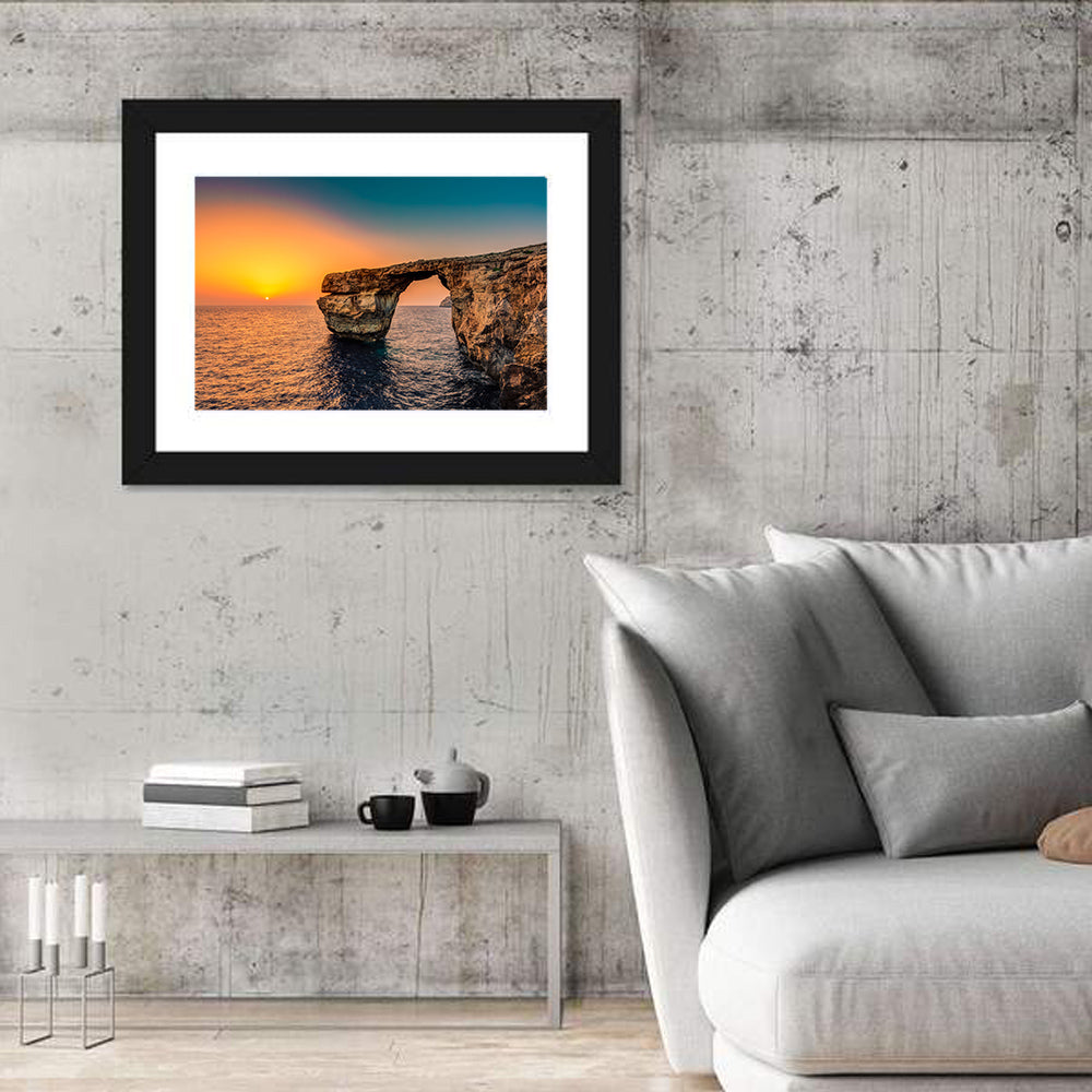 Azure Window Sunset, Dwejra Wall Art