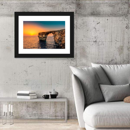Azure Window Sunset, Dwejra Wall Art