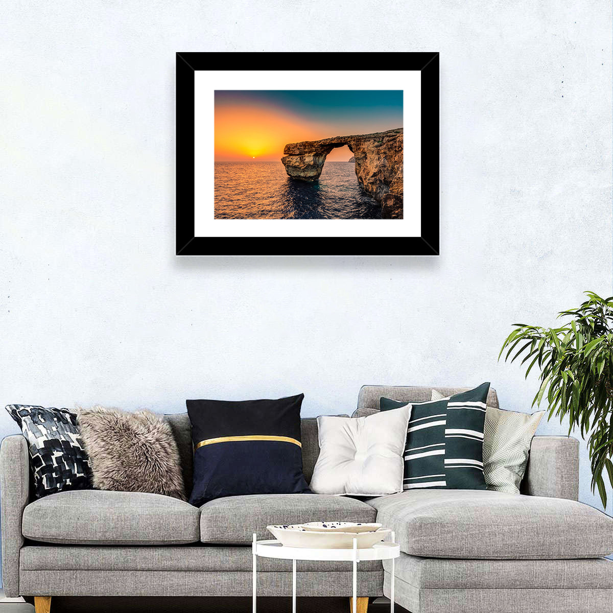 Azure Window Sunset, Dwejra Wall Art