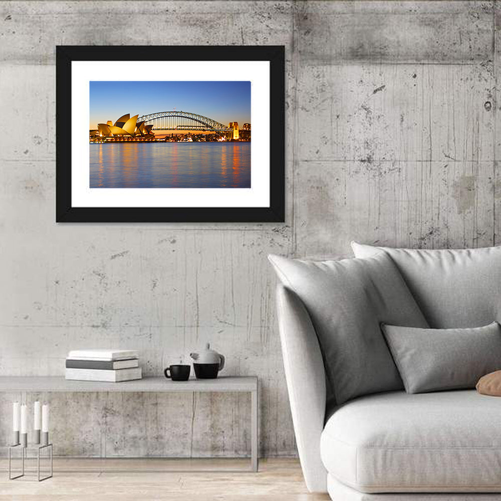 Sydney Harbour Bridge and Opera House Wall Art