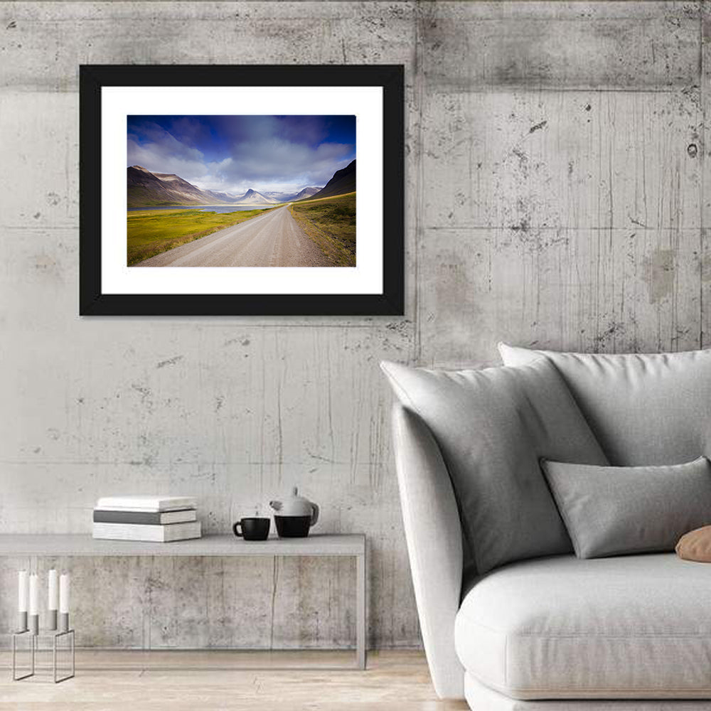 Iceland Gravel Road Landscape Wall Art
