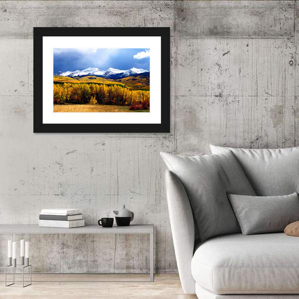 Crested Butte Autumn Mountains Wall Art