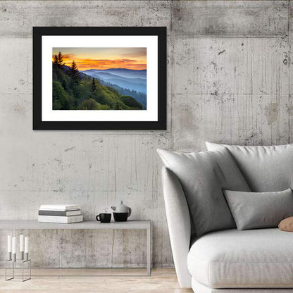 Great Smoky Mountains Sunset Wall Art