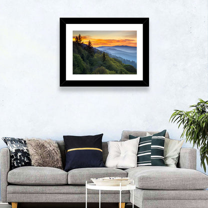 Great Smoky Mountains Sunset Wall Art