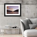 Purple Sunset Over Lake Crescent Wall Art