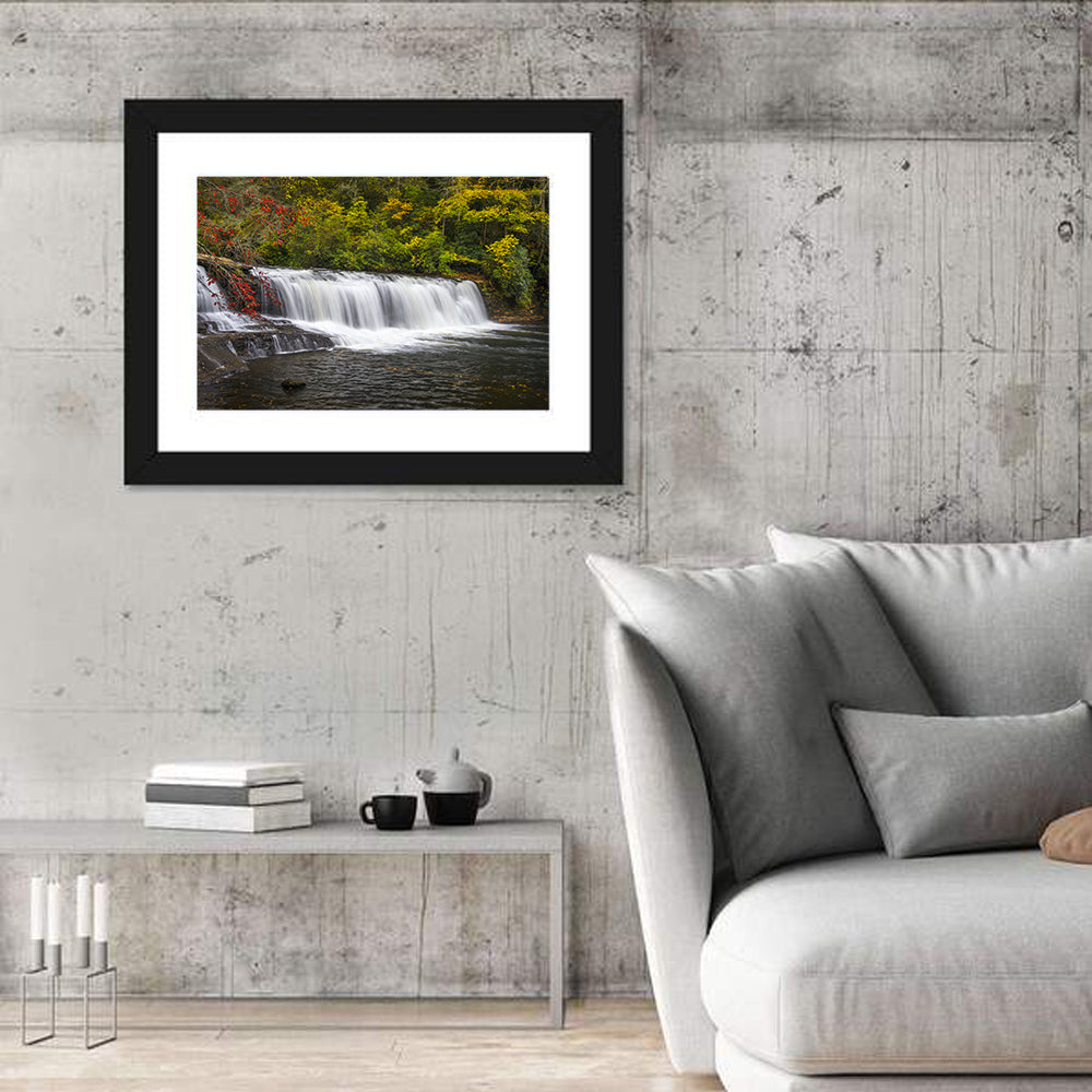 Dupont State Forest Autumn Waterfall Stream Wall Art