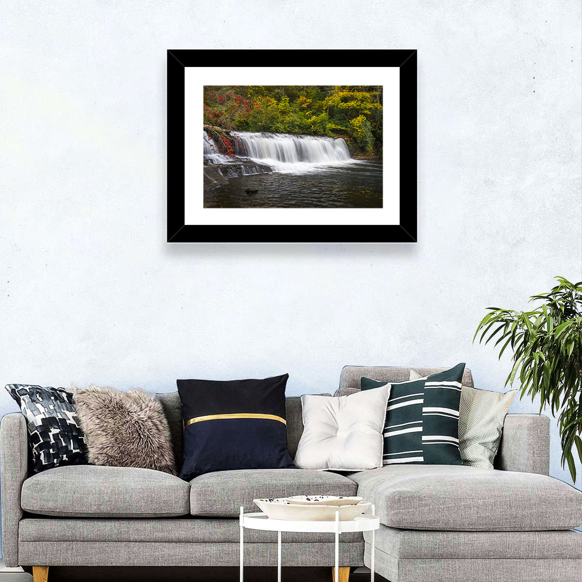 Dupont State Forest Autumn Waterfall Stream Wall Art