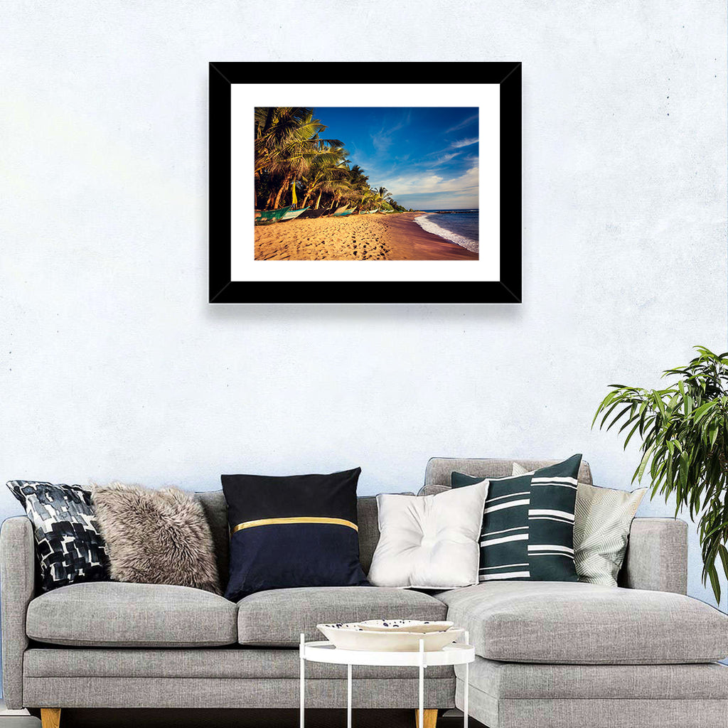Mirissa Beach Morning Light Wall Art