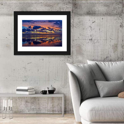 Dusk Beach Reflections Wall Art