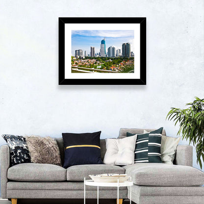 Jakarta Skyline with Wisma 46 Wall Art
