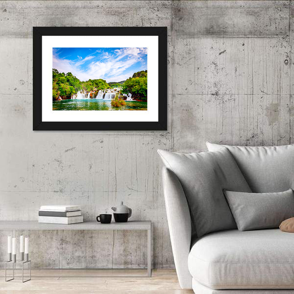 Skradinski Buk Waterfall, Krka Wall Art in a room, landscape