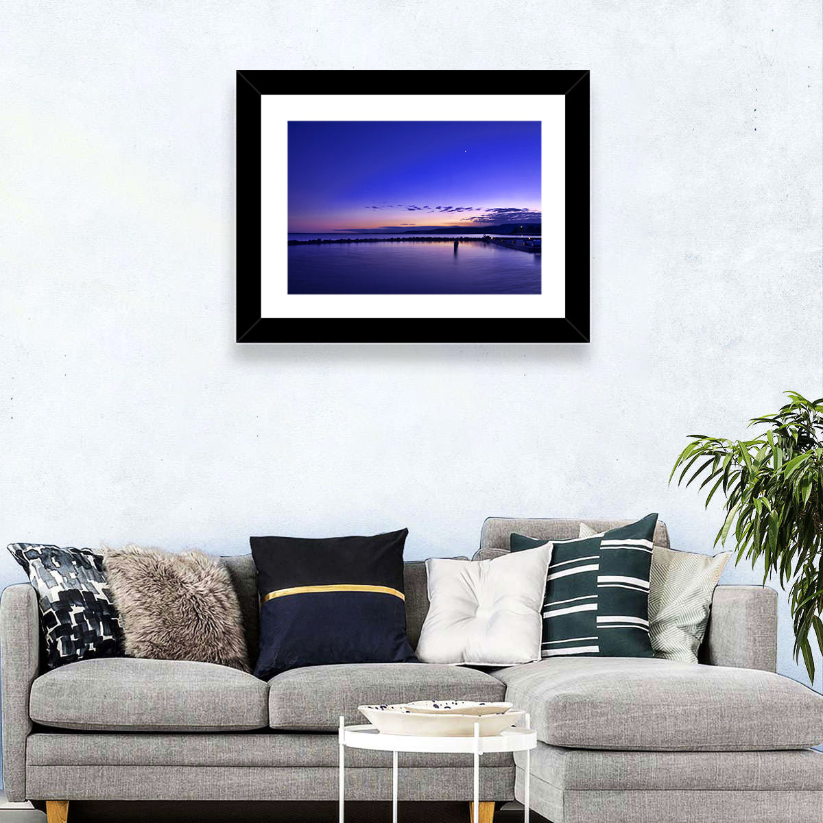Lake Balaton Twilight Pier Wall Art