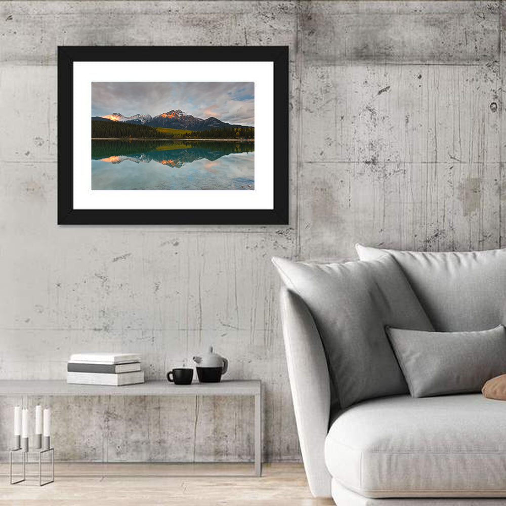 Patricia Lake Golden Hour Reflection Wall Art