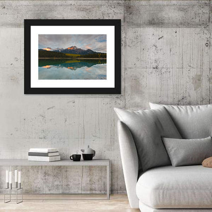 Patricia Lake Golden Hour Reflection Wall Art