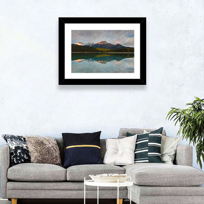 Patricia Lake Golden Hour Reflection Wall Art