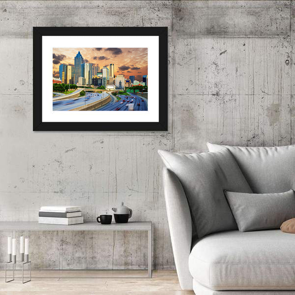 Atlanta Downtown Skyline Wall Art
