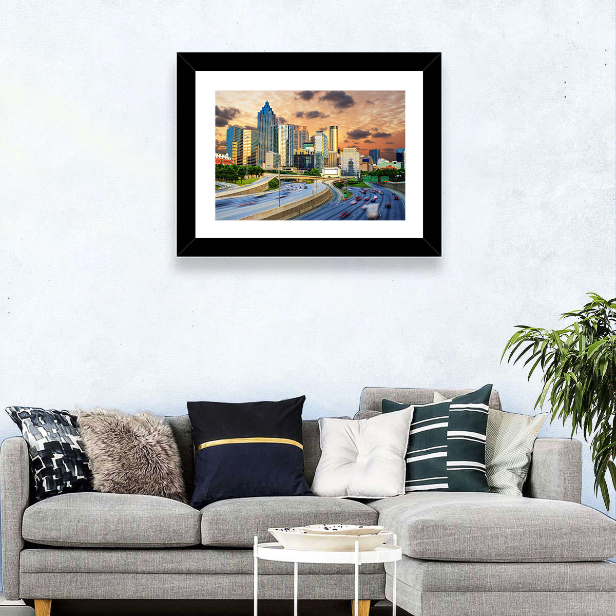 Atlanta Downtown Skyline Wall Art