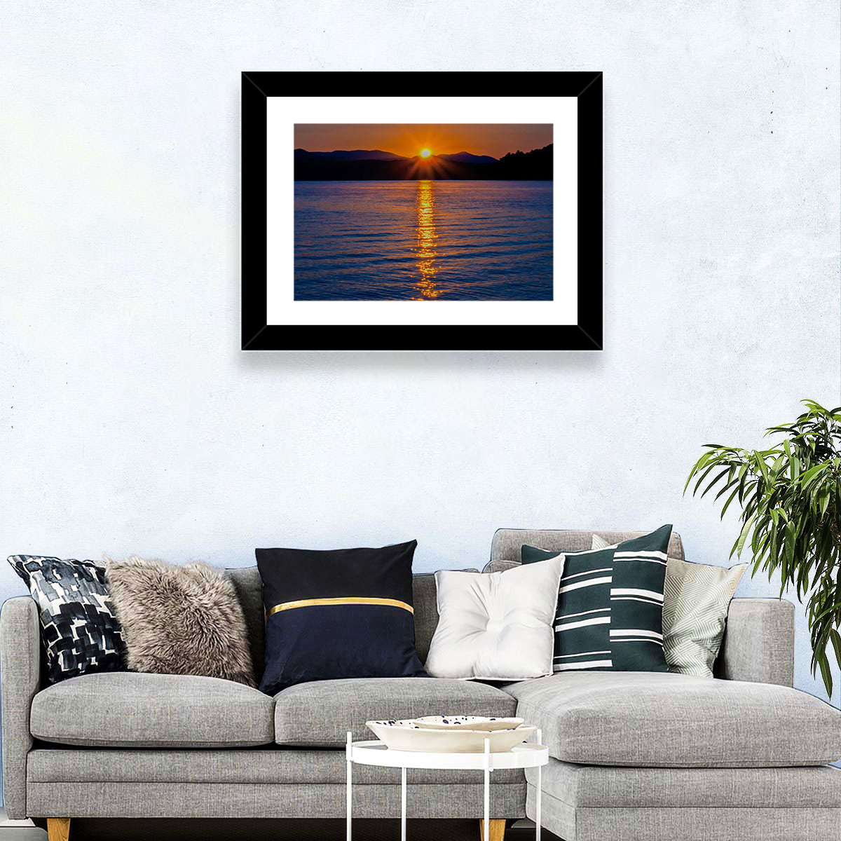 Lake Jocassee Golden Sunrise Wall Art