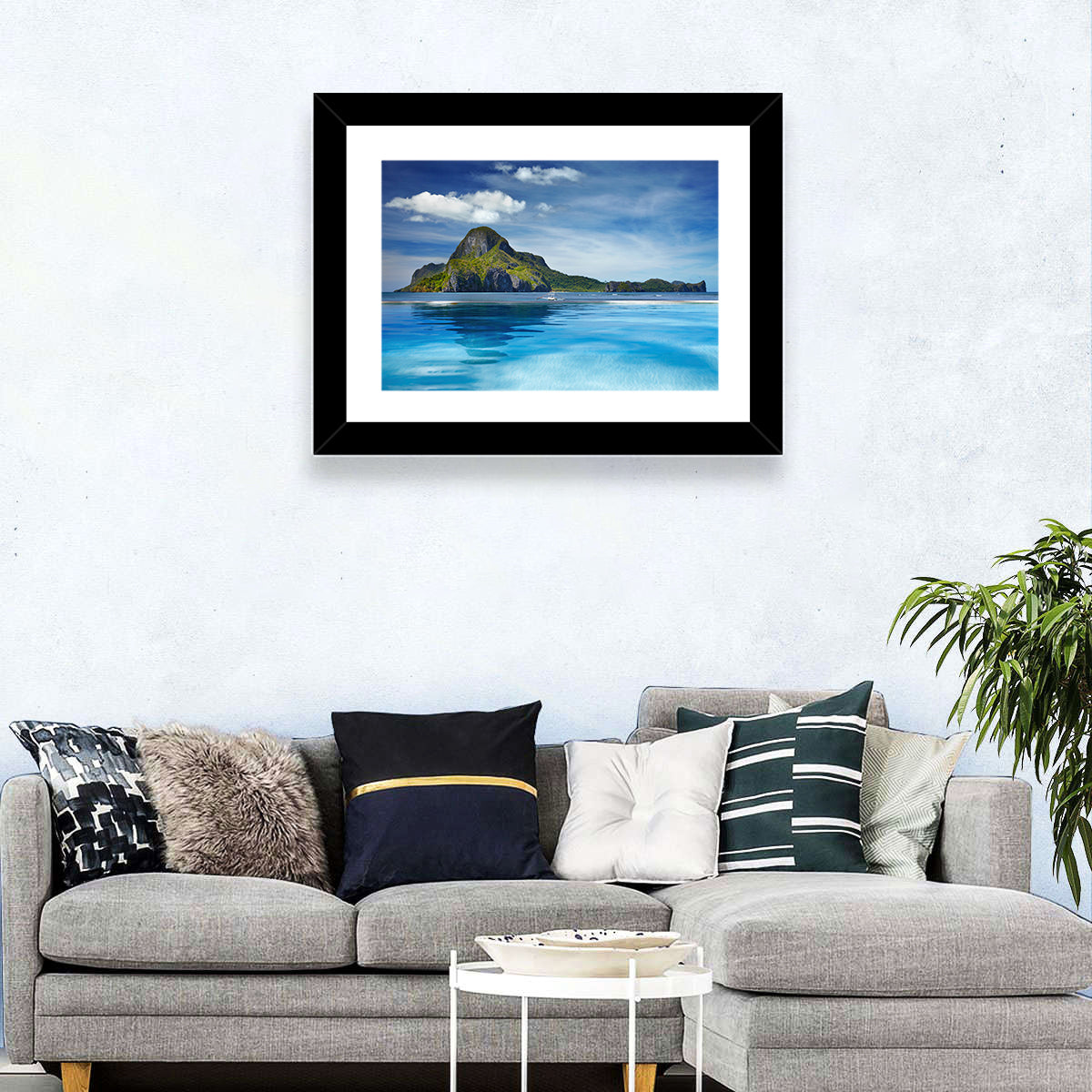 Cadlao Island Wall Art in a room, landscape