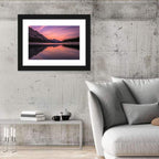 Medicine Lake Sunset Reflection Wall Art