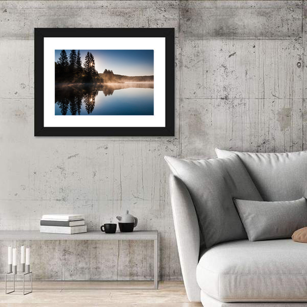Spruce Knob Lake Morning Mist Wall Art
