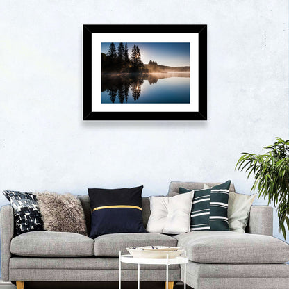 Spruce Knob Lake Morning Mist Wall Art