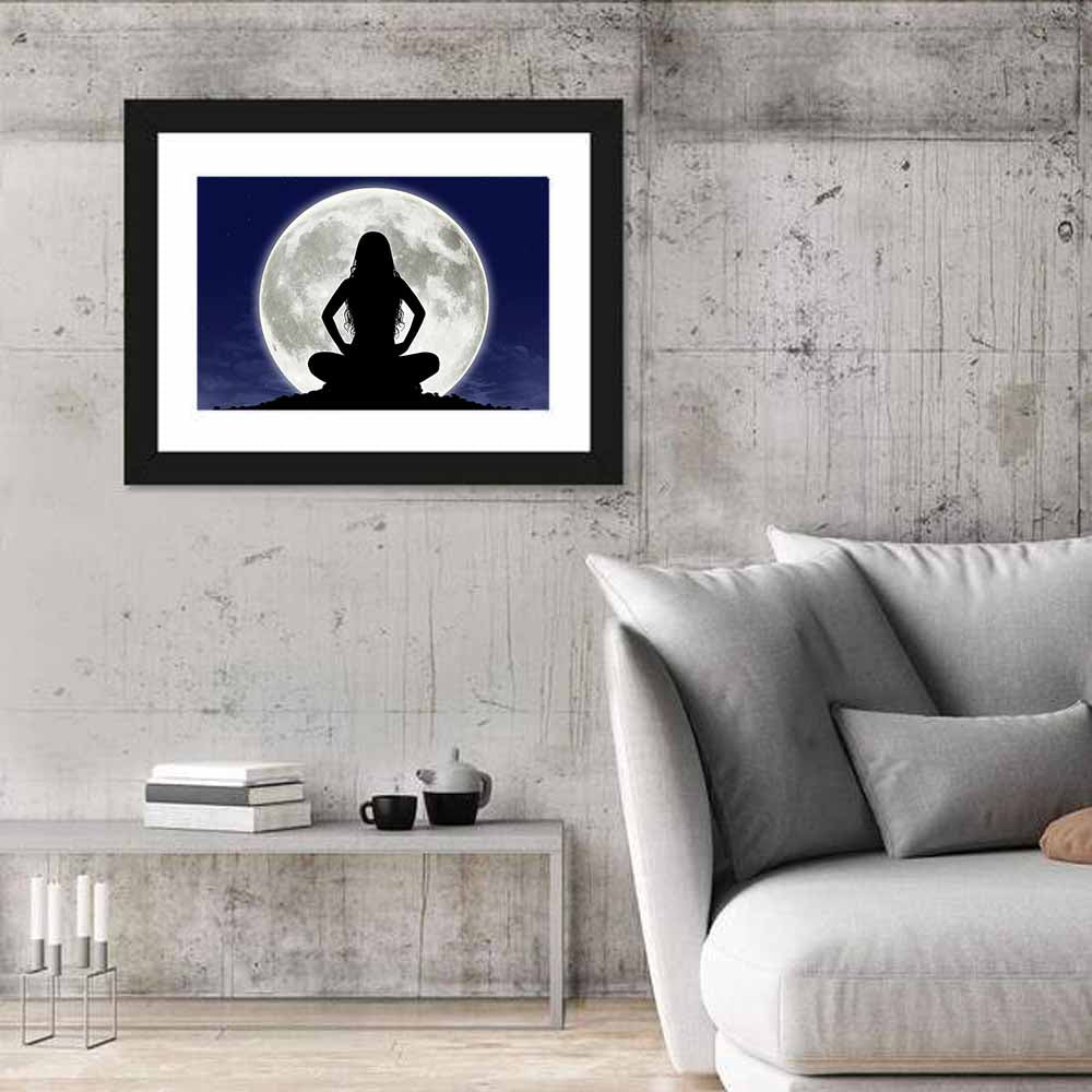 Young Woman Meditating Wall Art