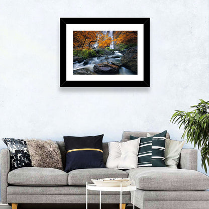 Konglan Autumn Waterfall Wall Art