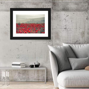 Red Poppy Field Wall Art