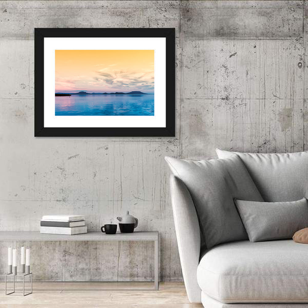 Lake Balaton at Golden Hour Wall Art