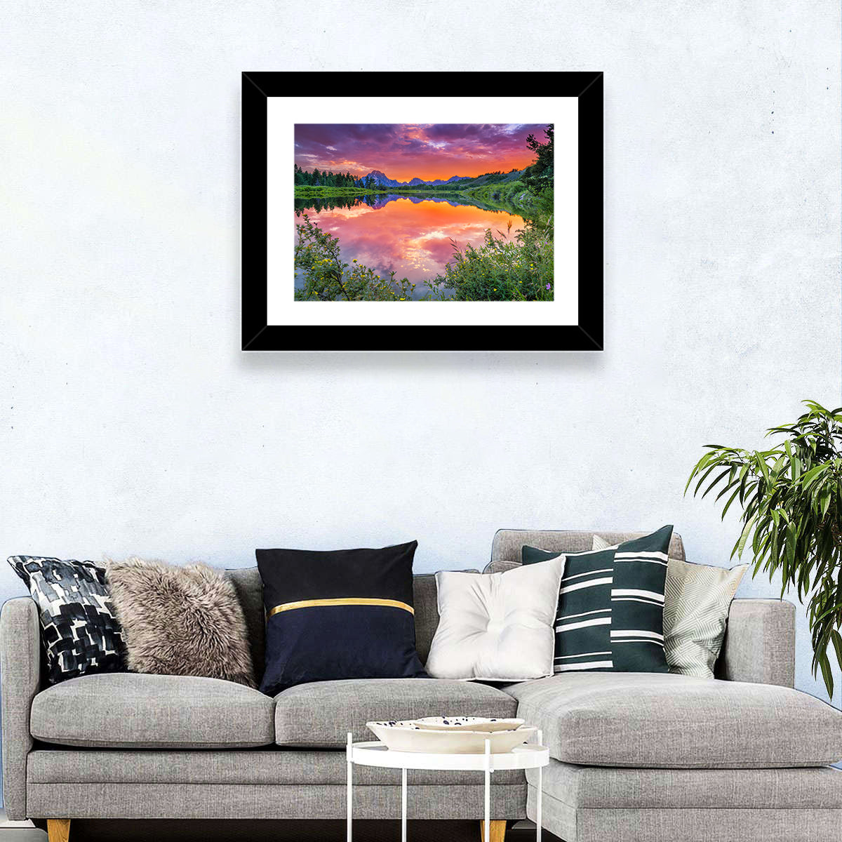 Oxbow Bend Sunset Wall Art