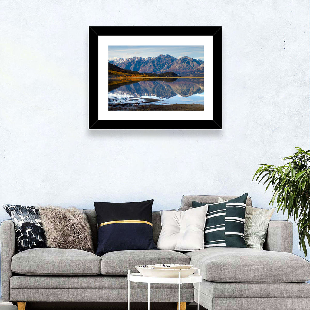 Kluane Lake Autumn Reflection Wall Art