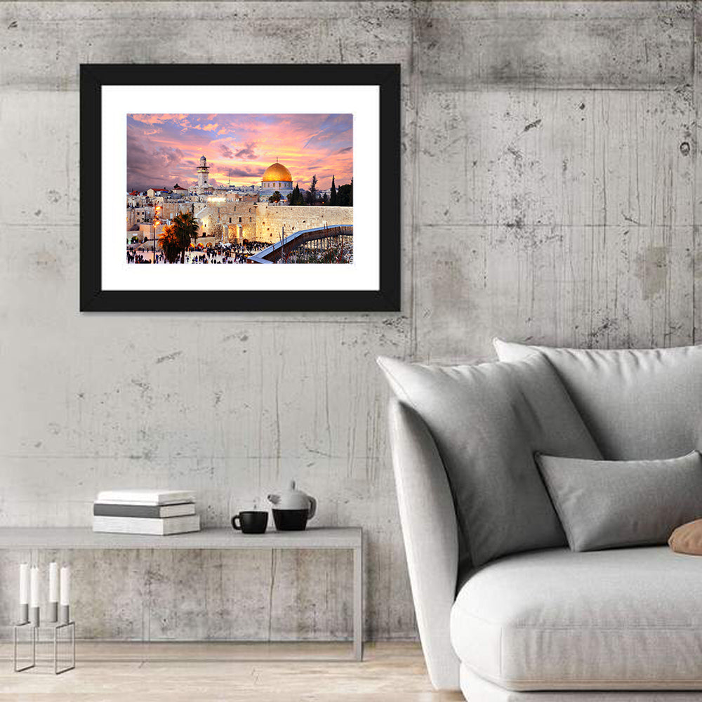 Jerusalem Old City Sunset Wall Art