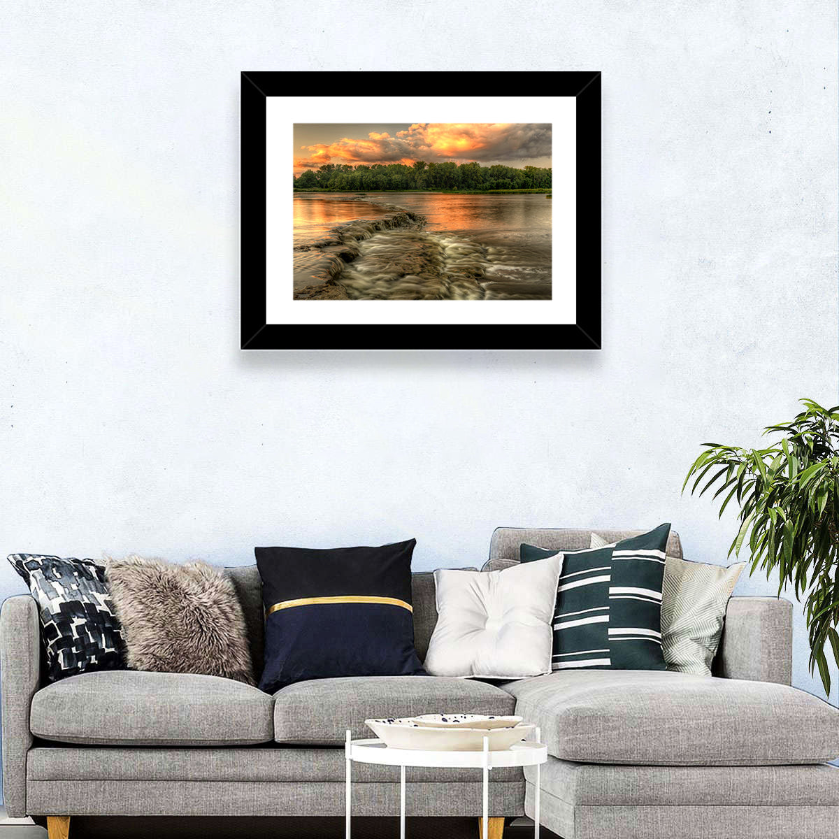 Maumee River Sunset Wall Art