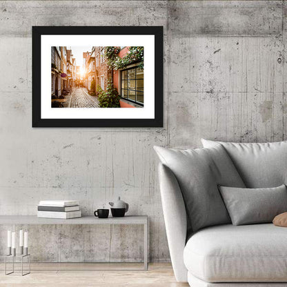 Schnoorviertel Cobblestone Lane Wall Art