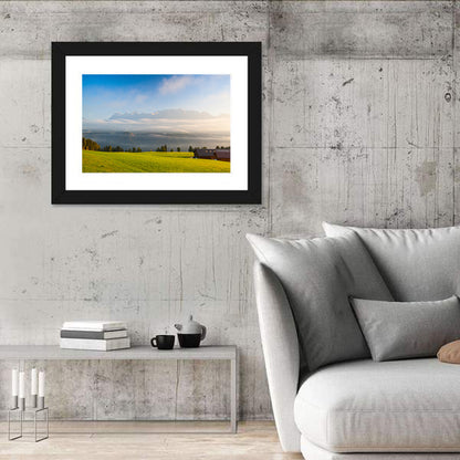 Sunlit Mountain Clouds Wall Art
