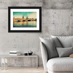 Oberbaum Bridge with Yellow Train Wall Art