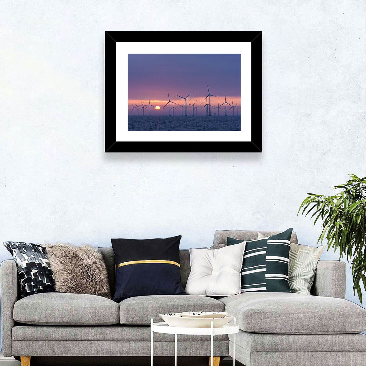Twilight Offshore Wind Farm Wall Art