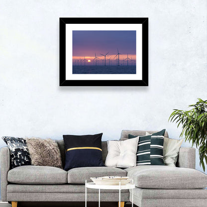 Twilight Offshore Wind Farm Wall Art