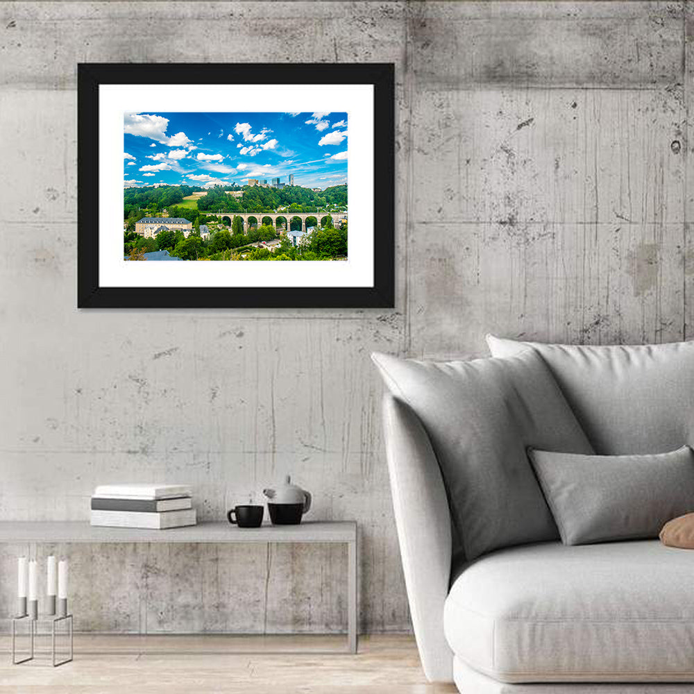 Viaduc De Pulvermühl, Luxembourg Wall Art in a room, landscape